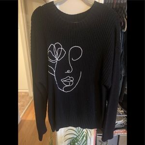 F21 Black Knit Sweater